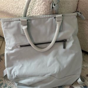 Target backpack with carrying handle